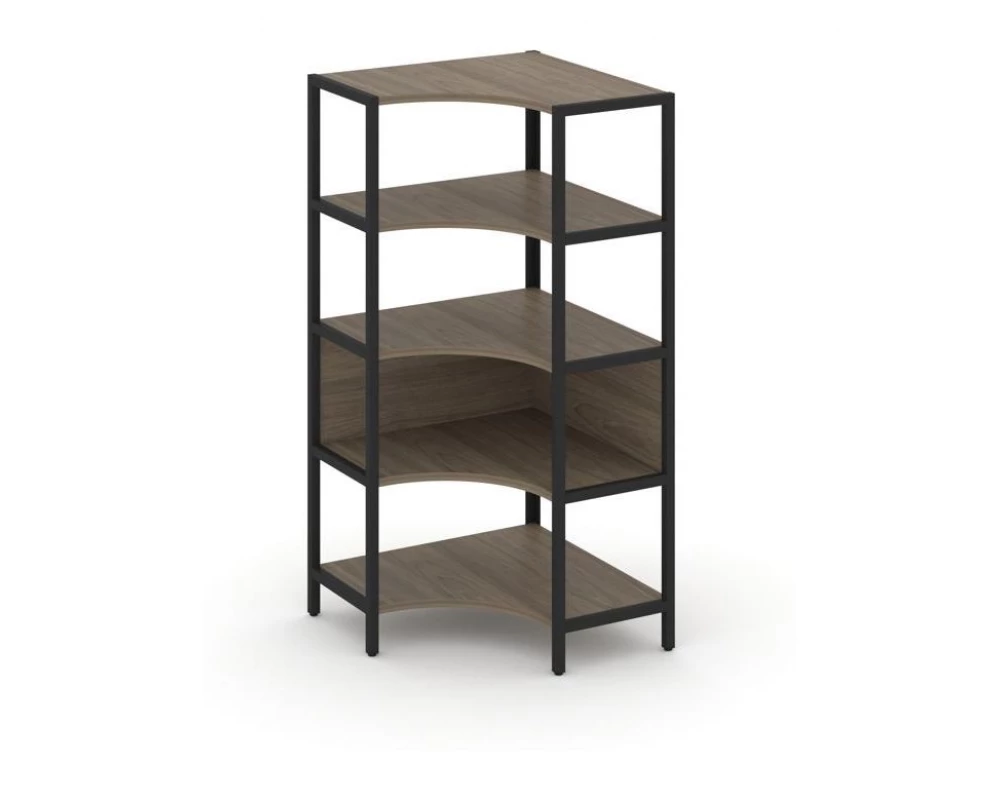 Односекционный угловой стеллаж четырехярусный 810х810х1613 Shelf System