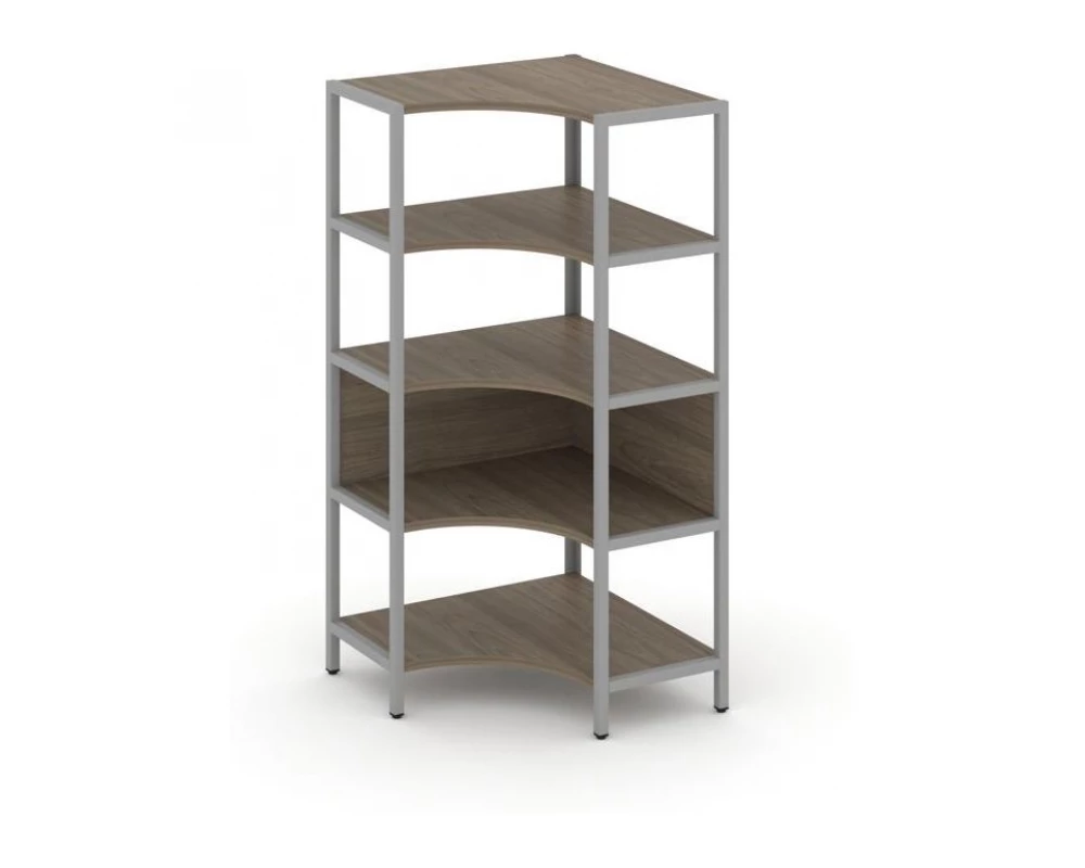 Односекционный угловой стеллаж четырехярусный 810х810х1613 Shelf System