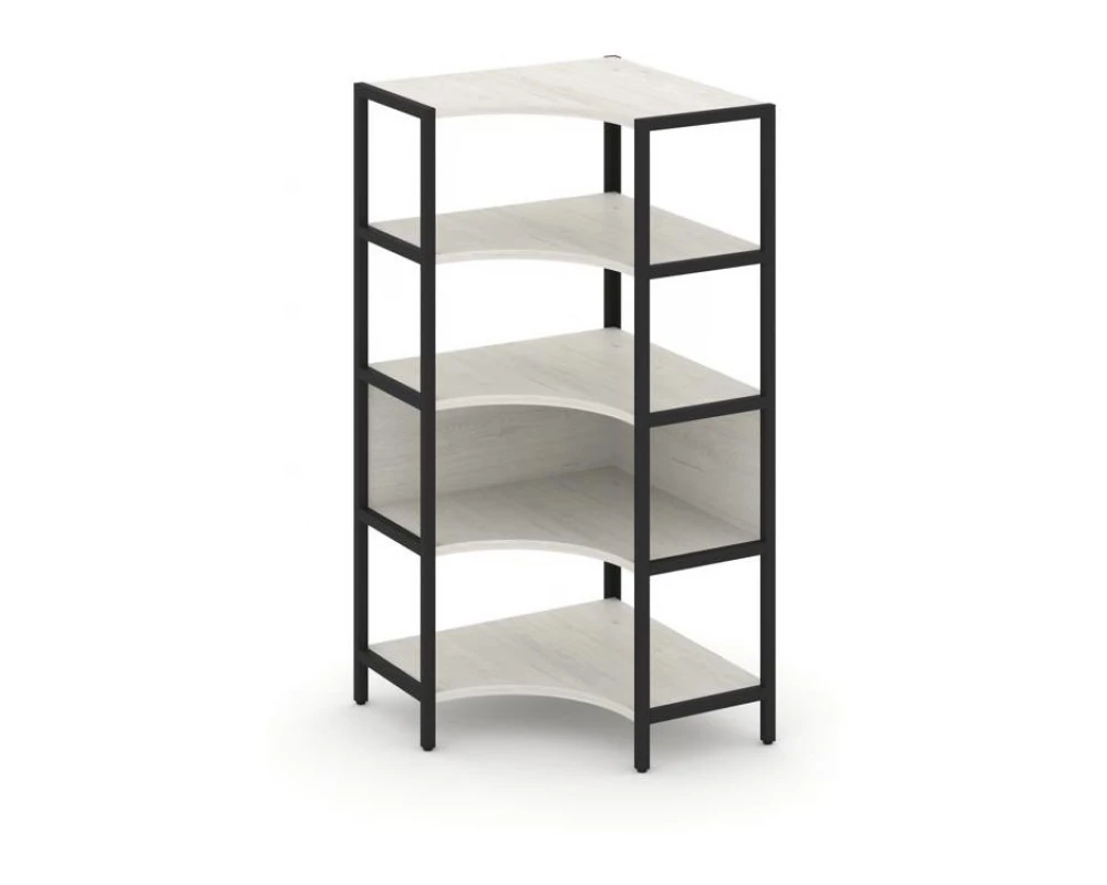 Односекционный угловой стеллаж четырехярусный 810х810х1613 Shelf System