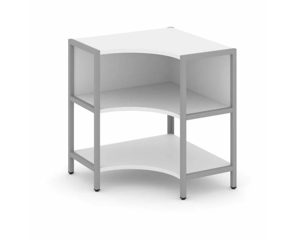 Односекционный угловой стеллаж двухярусный 810х810х879 Shelf System