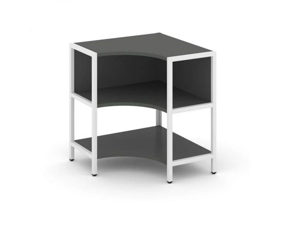 Односекционный угловой стеллаж двухярусный 810х810х879 Shelf System