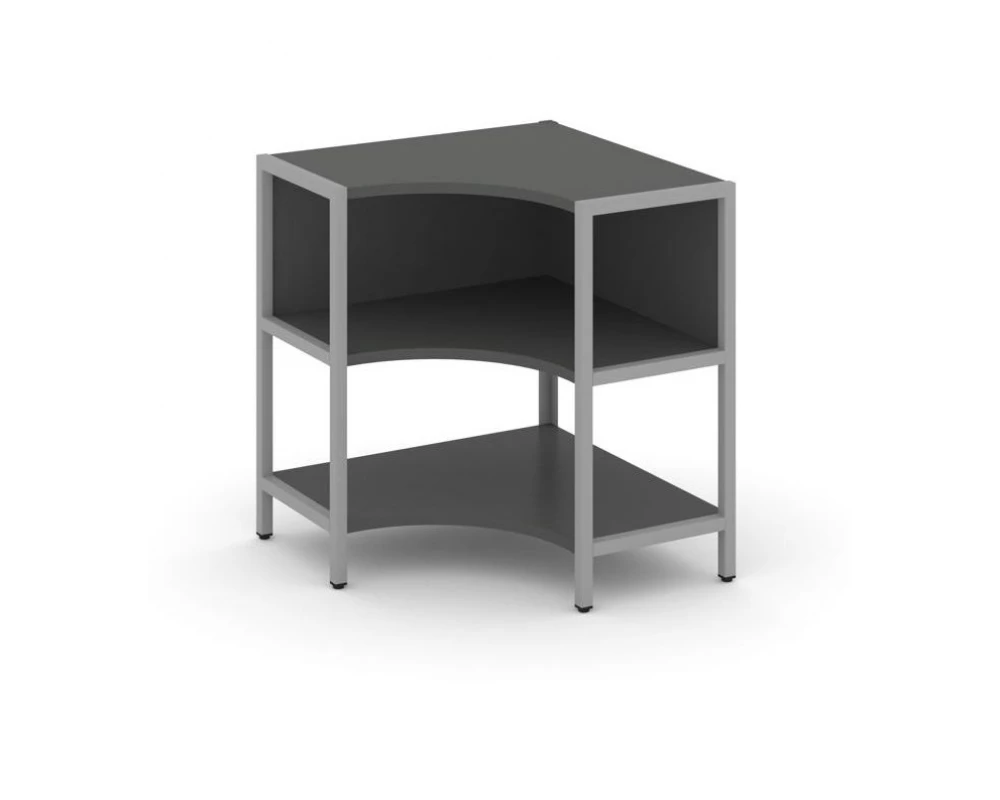 Односекционный угловой стеллаж двухярусный 810х810х879 Shelf System