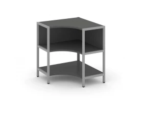 Односекционный угловой стеллаж двухярусный 810х810х879 Shelf System images