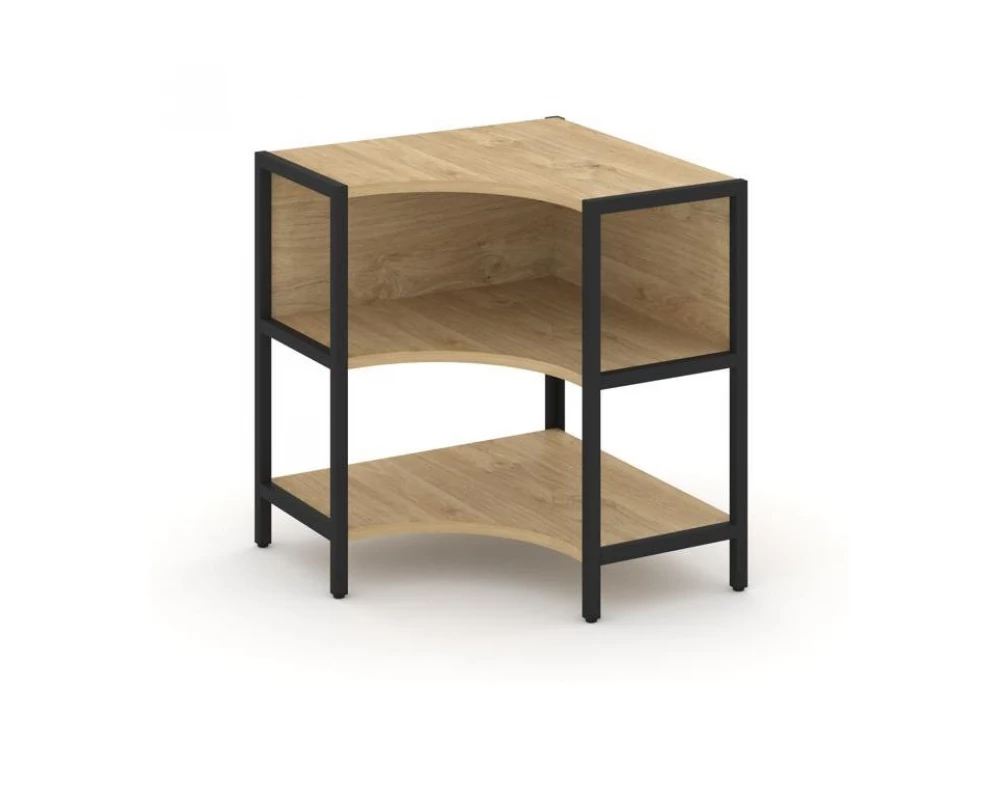 Односекционный угловой стеллаж двухярусный 810х810х879 Shelf System