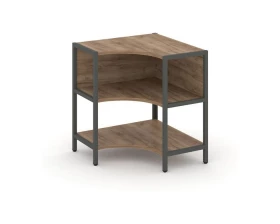 Односекционный угловой стеллаж двухярусный 810х810х879 Shelf System images