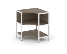 Односекционный угловой стеллаж двухярусный 810х810х879 Shelf System images