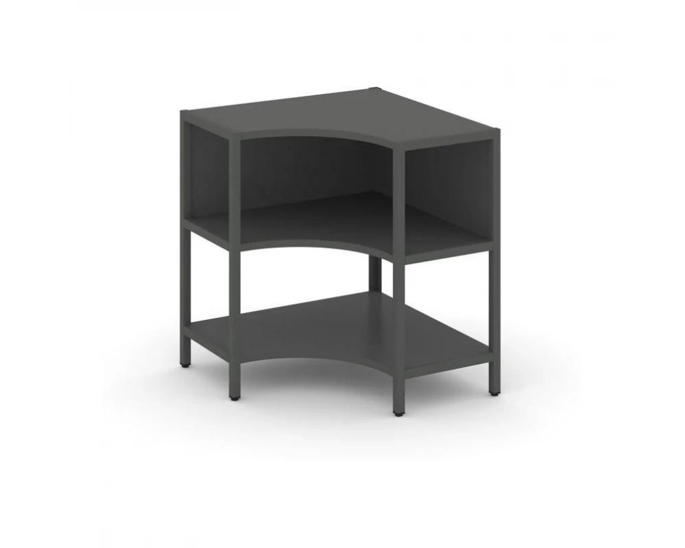 Односекционный угловой стеллаж двухярусный 810х810х879 Shelf System