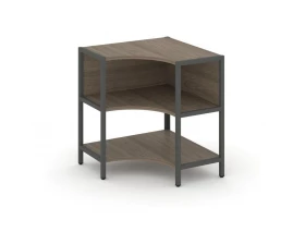 Односекционный угловой стеллаж двухярусный 810х810х879 Shelf System images