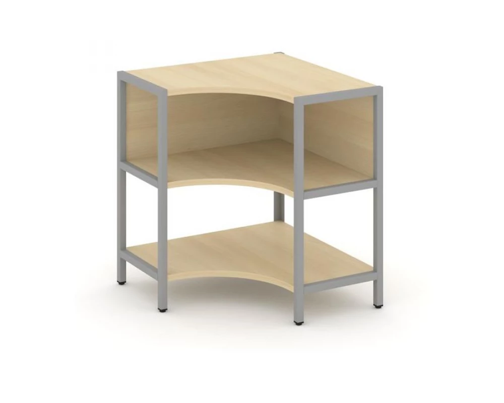 Односекционный угловой стеллаж двухярусный 810х810х879 Shelf System