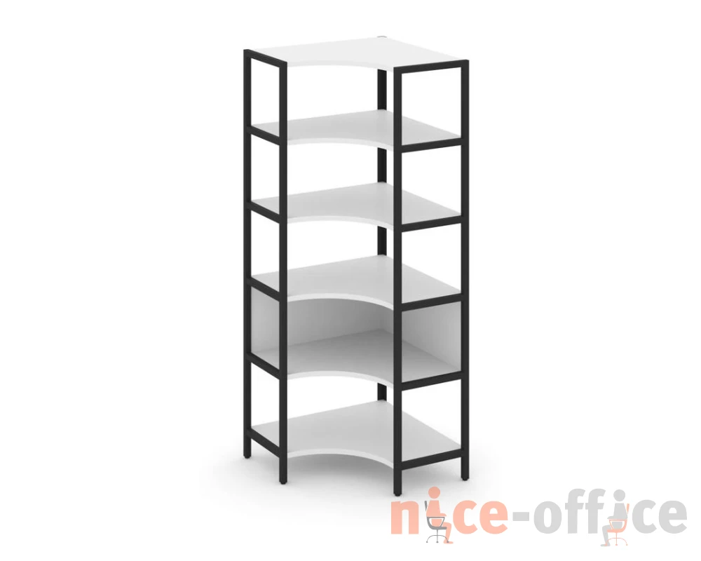 Односекционный угловой стеллаж пятиярусный 810х810х1980 Шелф Систем / Shelf System