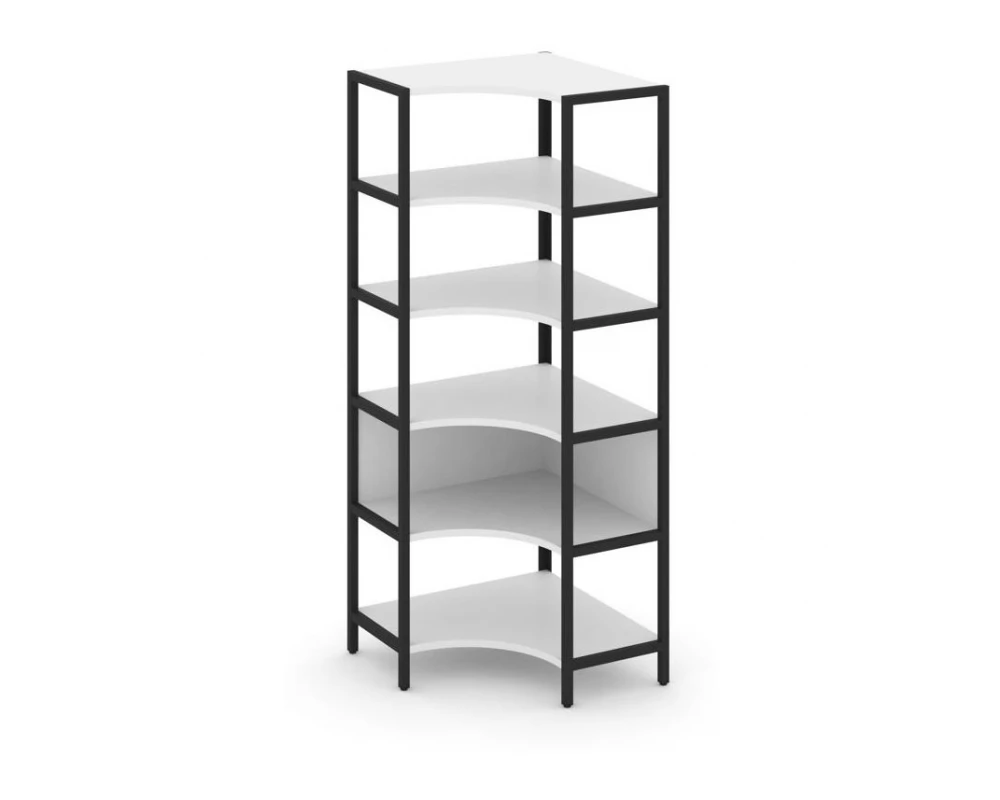 Односекционный угловой стеллаж пятиярусный 810х810х1980 Shelf System