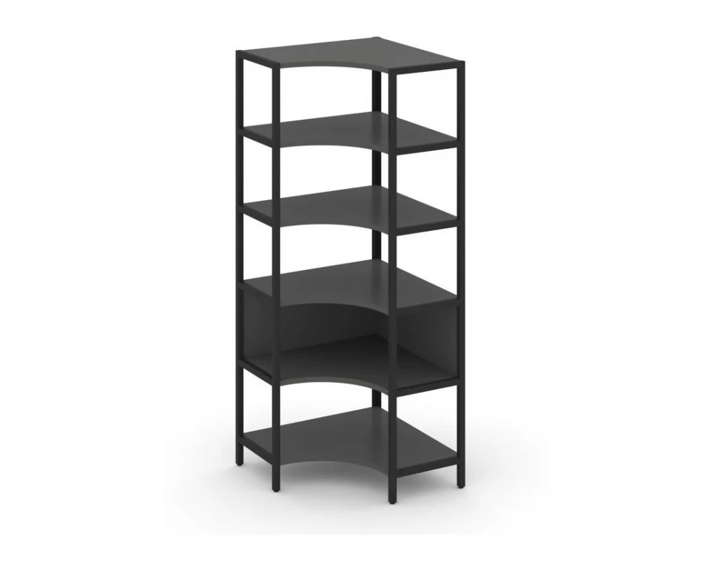 Односекционный угловой стеллаж пятиярусный 810х810х1980 Shelf System