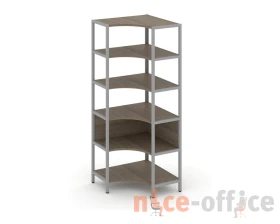 Односекционный угловой стеллаж пятиярусный 810х810х1980 Шелф Систем / Shelf System images
