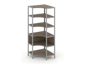 Односекционный угловой стеллаж пятиярусный 810х810х1980 Shelf System images