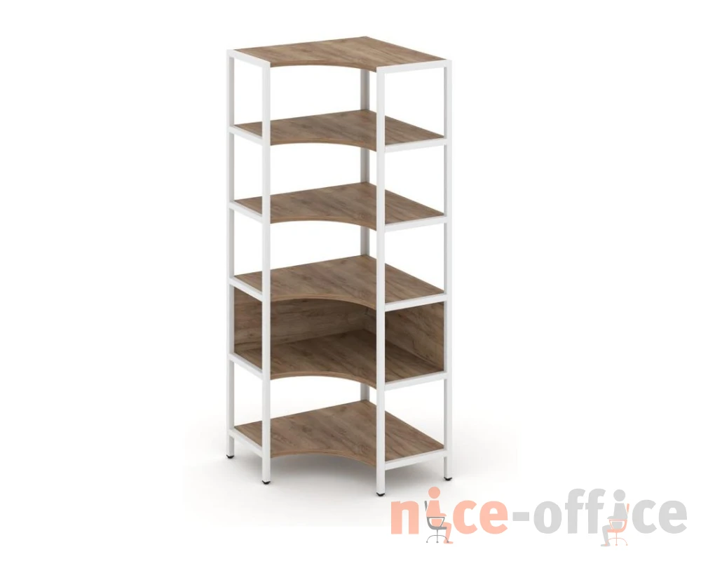 Односекционный угловой стеллаж пятиярусный 810х810х1980 Шелф Систем / Shelf System