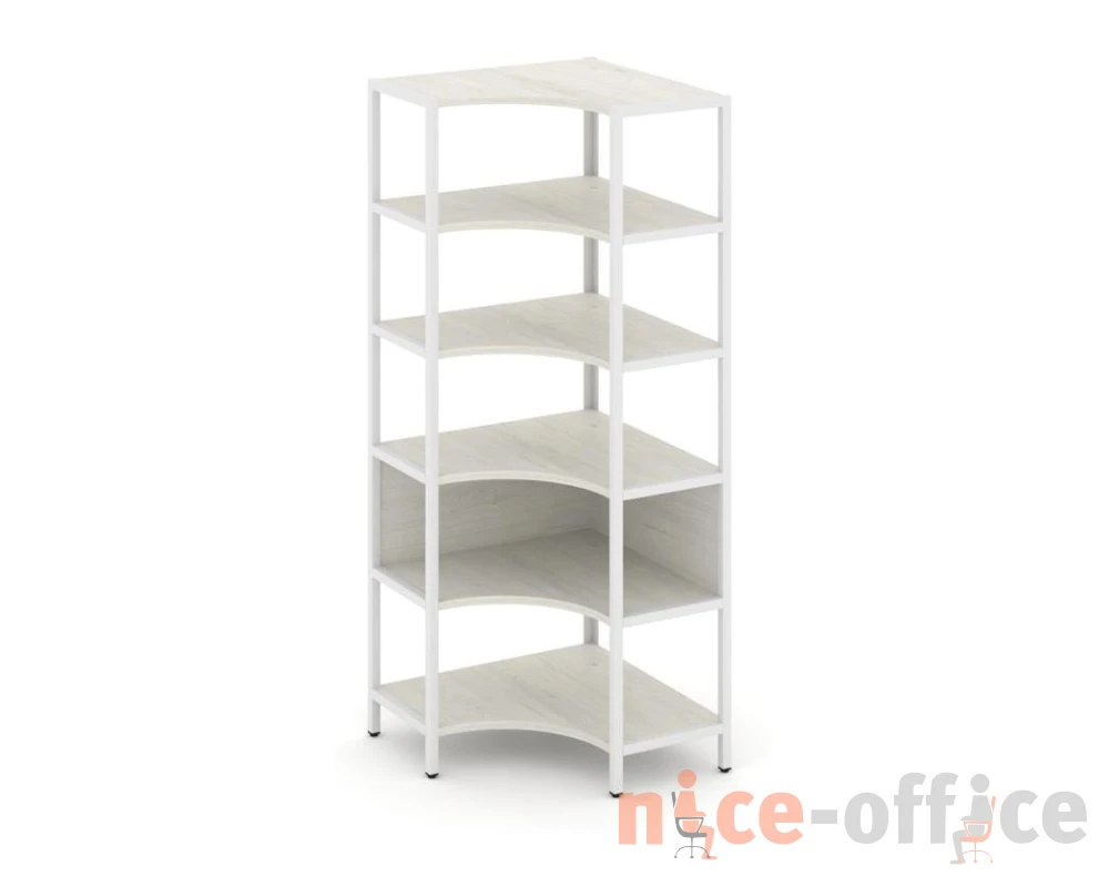 Односекционный угловой стеллаж пятиярусный 810х810х1980 Шелф Систем / Shelf System