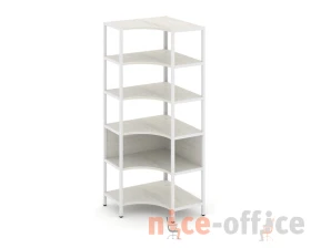 Односекционный угловой стеллаж пятиярусный 810х810х1980 Шелф Систем / Shelf System images