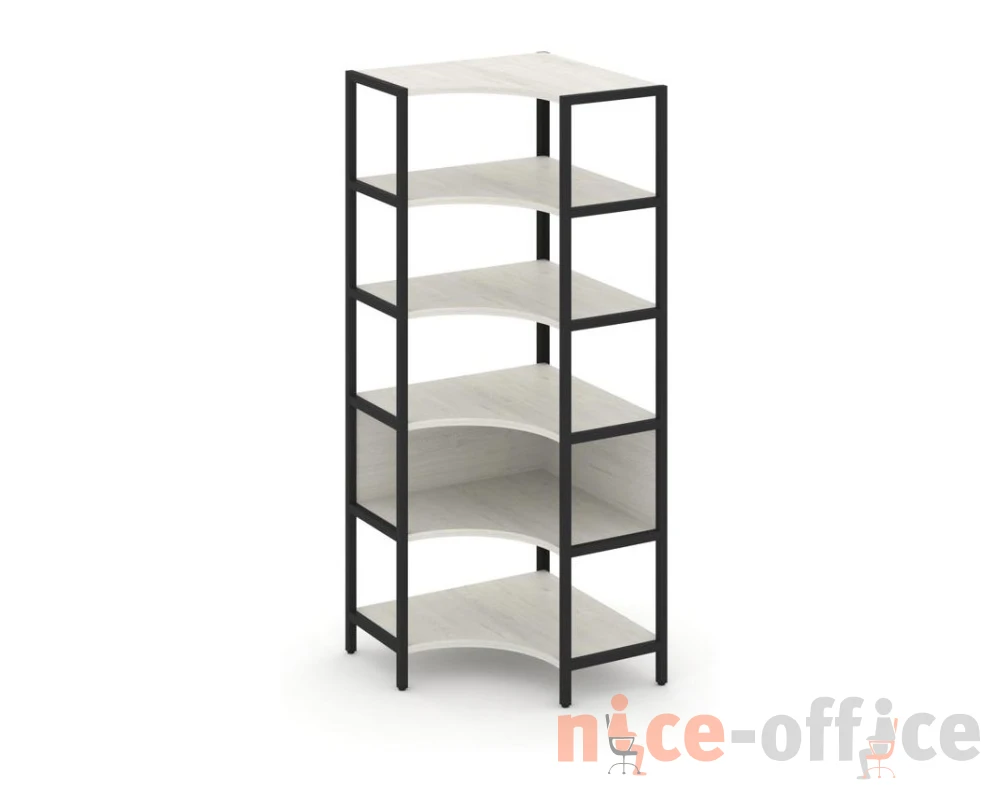 Односекционный угловой стеллаж пятиярусный 810х810х1980 Шелф Систем / Shelf System