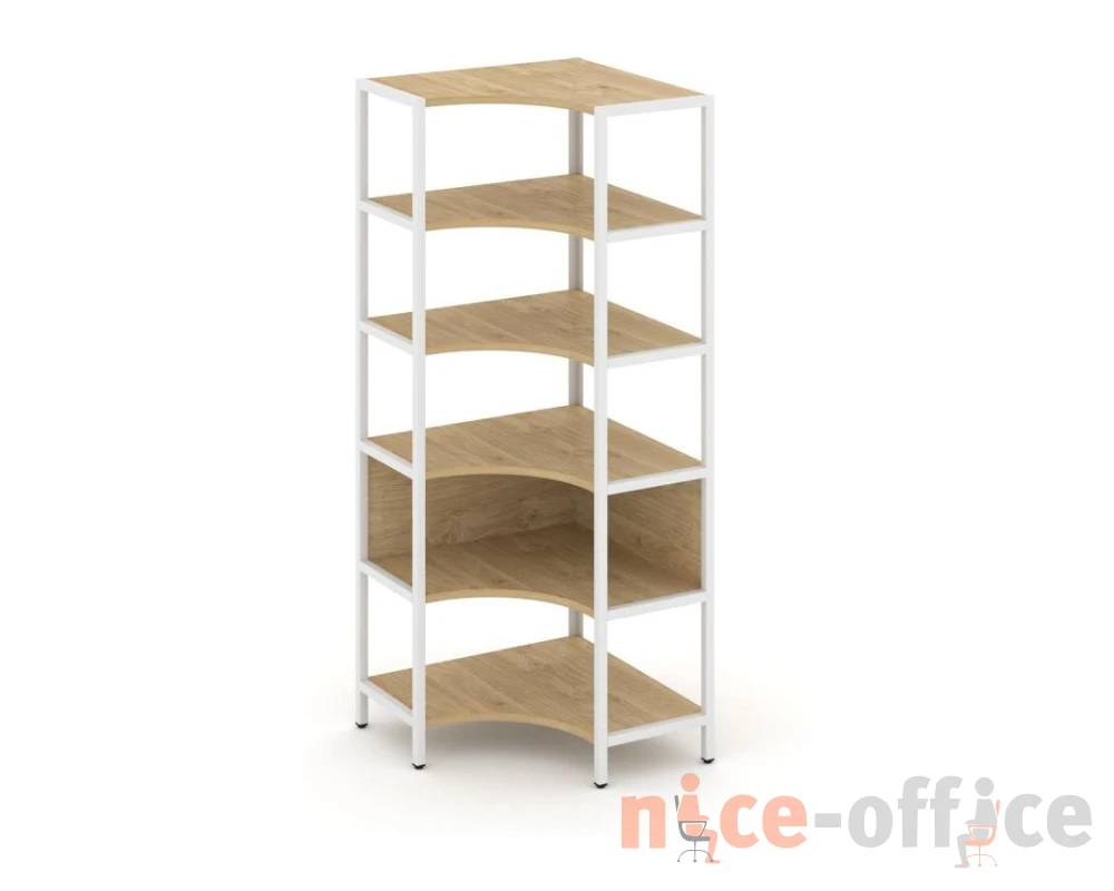 Односекционный угловой стеллаж пятиярусный 810х810х1980 Шелф Систем / Shelf System