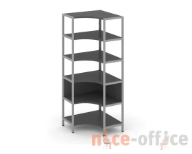 Односекционный угловой стеллаж пятиярусный 810х810х1980 Шелф Систем / Shelf System images