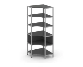 Односекционный угловой стеллаж пятиярусный 810х810х1980 Shelf System images