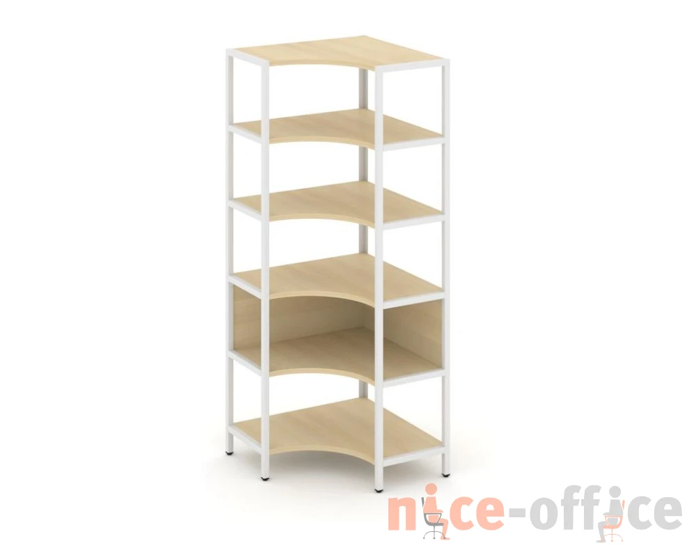 Односекционный угловой стеллаж пятиярусный 810х810х1980 Шелф Систем / Shelf System