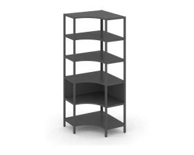 Односекционный угловой стеллаж пятиярусный 810х810х1980 Shelf System images