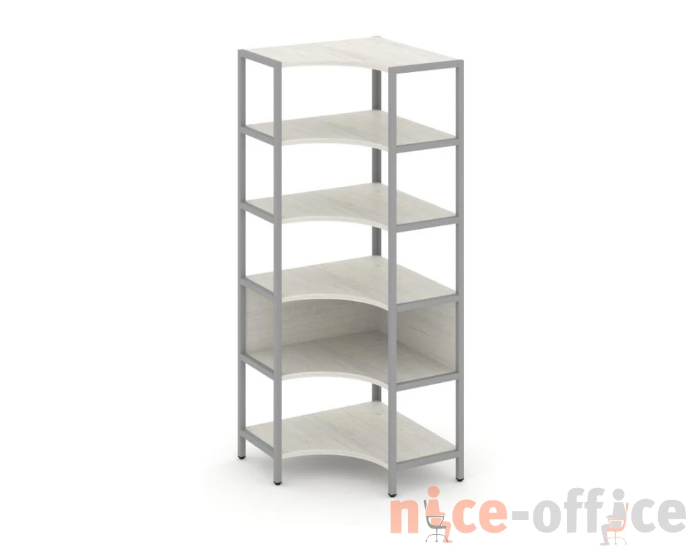 Односекционный угловой стеллаж пятиярусный 810х810х1980 Шелф Систем / Shelf System