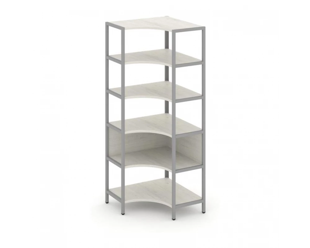 Односекционный угловой стеллаж пятиярусный 810х810х1980 Shelf System