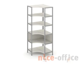 Односекционный угловой стеллаж пятиярусный 810х810х1980 Шелф Систем / Shelf System images