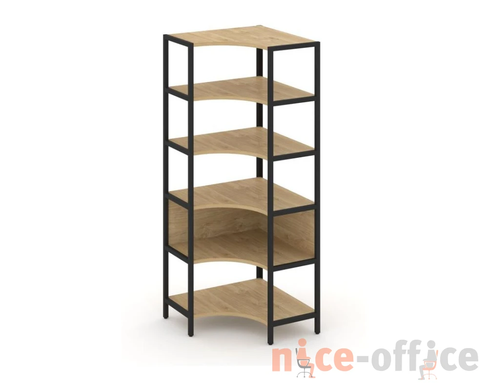 Односекционный угловой стеллаж пятиярусный 810х810х1980 Шелф Систем / Shelf System