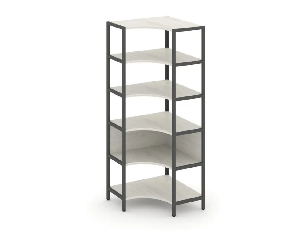 Односекционный угловой стеллаж пятиярусный 810х810х1980 Shelf System