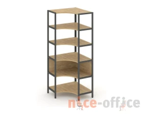 Односекционный угловой стеллаж пятиярусный 810х810х1980 Шелф Систем / Shelf System images