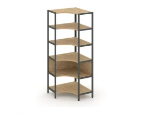Односекционный угловой стеллаж пятиярусный 810х810х1980 Shelf System images