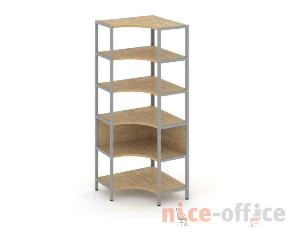 Односекционный угловой стеллаж пятиярусный 810х810х1980 Шелф Систем / Shelf System