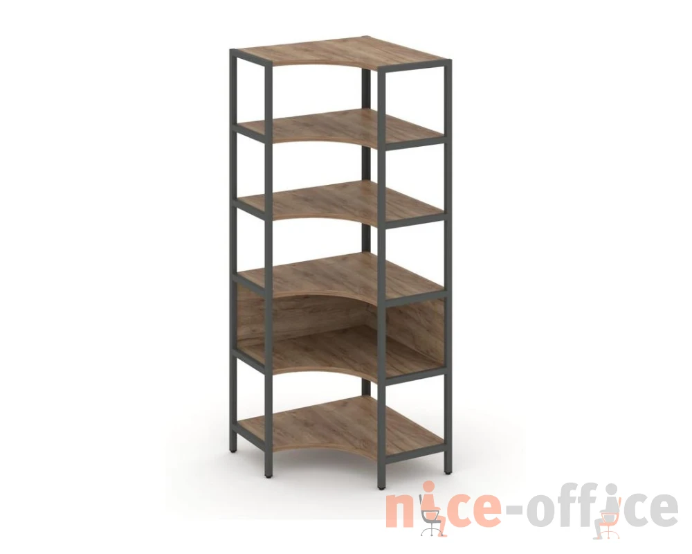 Односекционный угловой стеллаж пятиярусный 810х810х1980 Шелф Систем / Shelf System