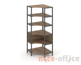 Односекционный угловой стеллаж пятиярусный 810х810х1980 Шелф Систем / Shelf System images