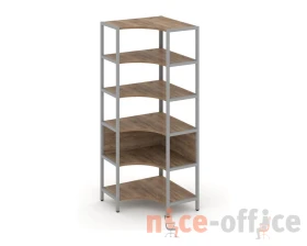 Односекционный угловой стеллаж пятиярусный 810х810х1980 Шелф Систем / Shelf System images