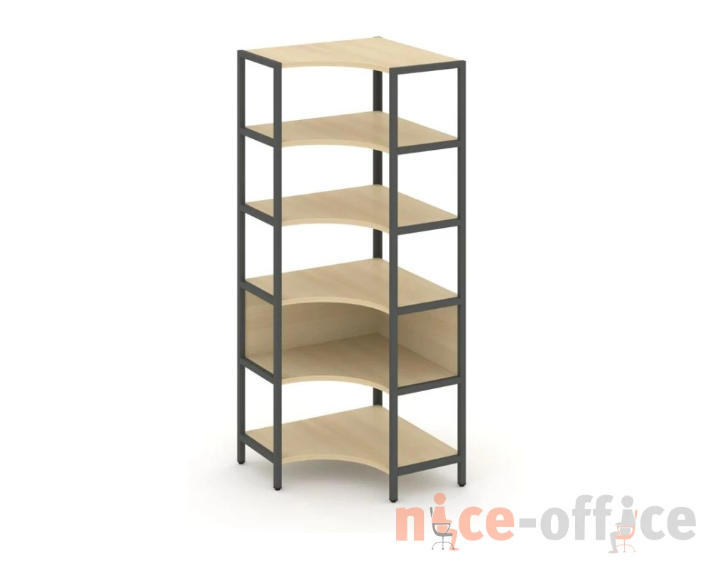 Односекционный угловой стеллаж пятиярусный 810х810х1980 Шелф Систем / Shelf System