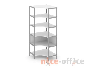 Односекционный угловой стеллаж пятиярусный 810х810х1980 Шелф Систем / Shelf System images