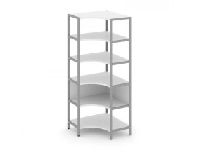 Односекционный угловой стеллаж пятиярусный 810х810х1980 Shelf System images