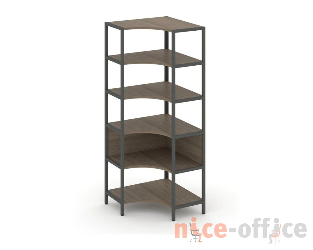 Односекционный угловой стеллаж пятиярусный 810х810х1980 Шелф Систем / Shelf System