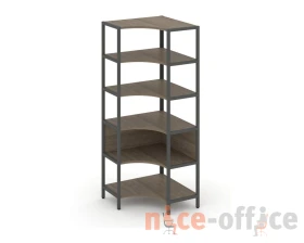 Односекционный угловой стеллаж пятиярусный 810х810х1980 Шелф Систем / Shelf System images