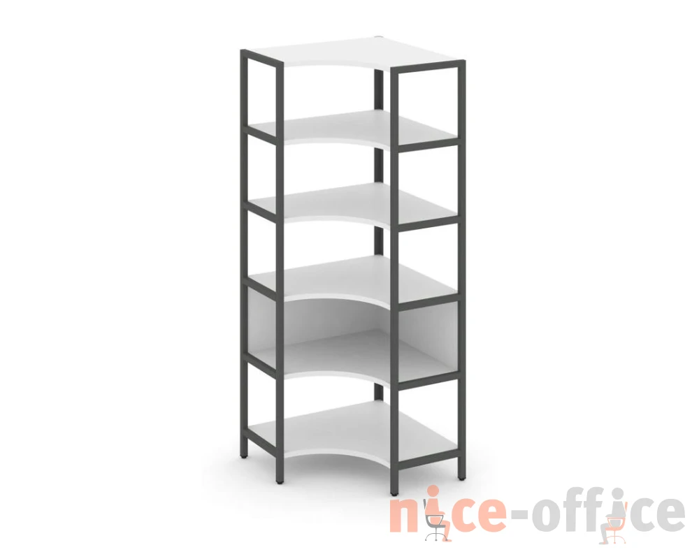 Односекционный угловой стеллаж пятиярусный 810х810х1980 Шелф Систем / Shelf System