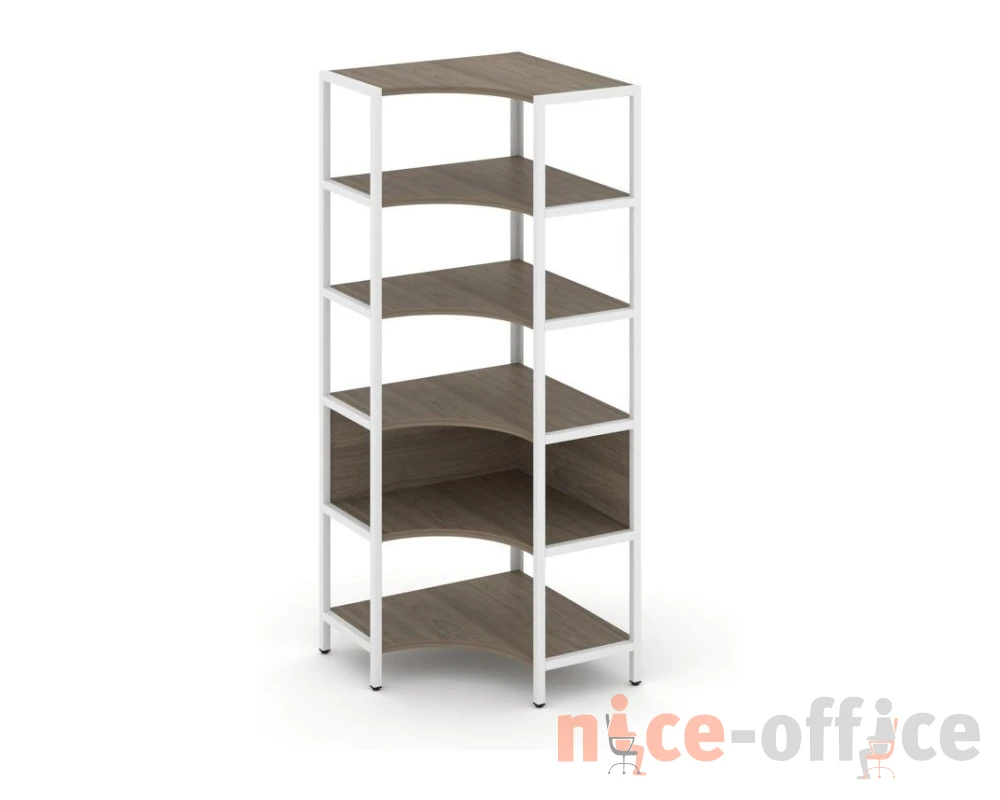 Односекционный угловой стеллаж пятиярусный 810х810х1980 Шелф Систем / Shelf System