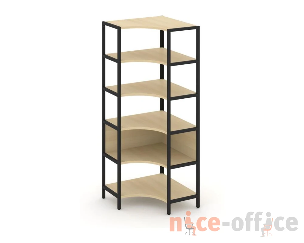 Односекционный угловой стеллаж пятиярусный 810х810х1980 Шелф Систем / Shelf System