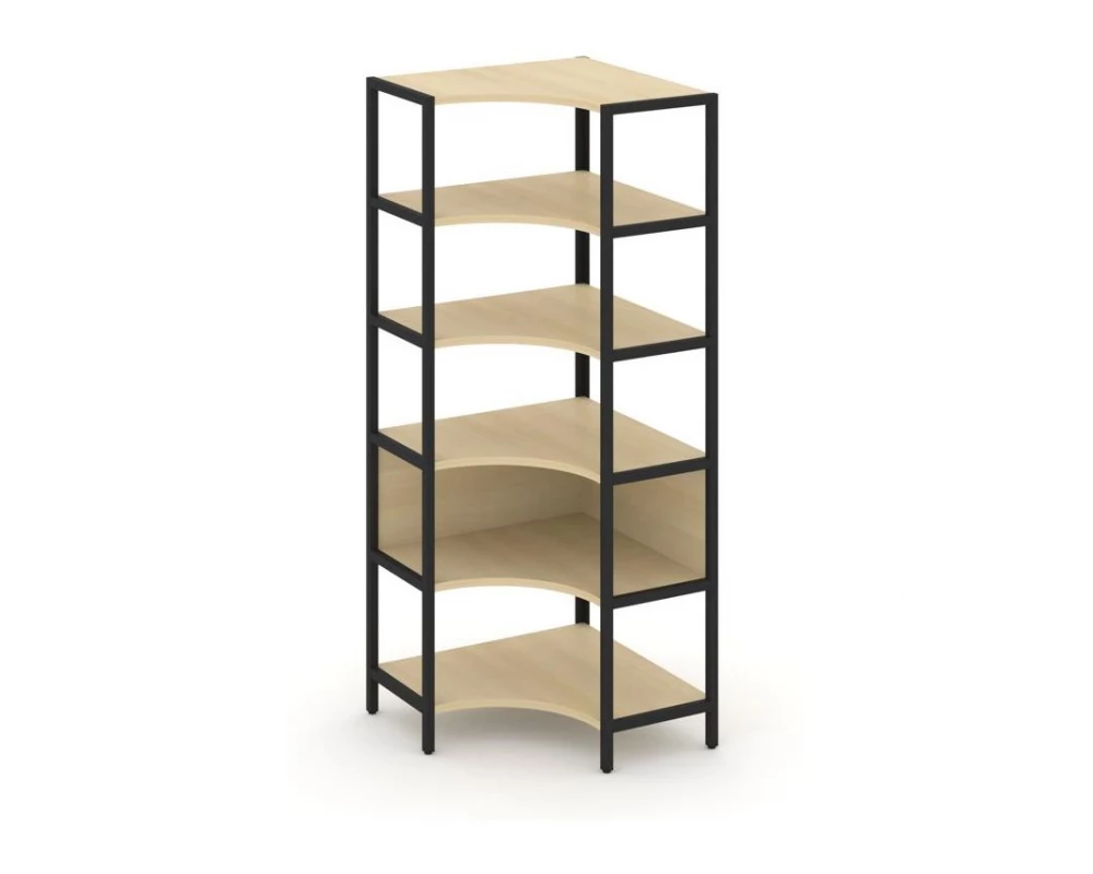 Односекционный угловой стеллаж пятиярусный 810х810х1980 Shelf System