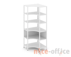 Односекционный угловой стеллаж пятиярусный 810х810х1980 Шелф Систем / Shelf System images