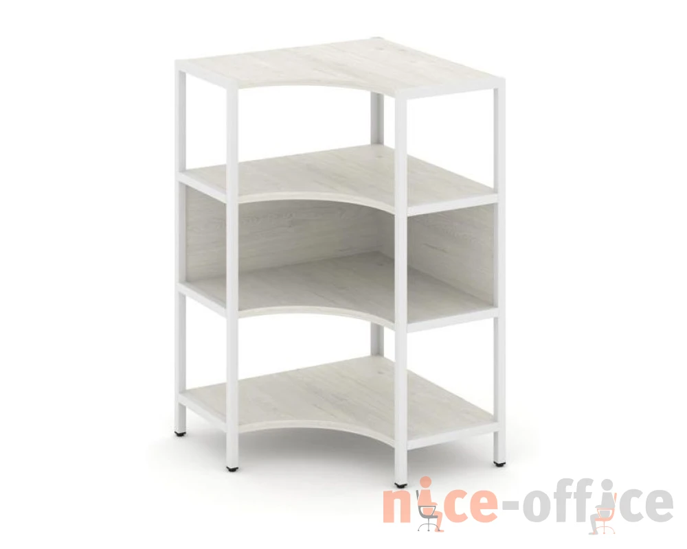 Односекционный угловой стеллаж трехярусный 810х810х1246 Шелф Систем / Shelf System