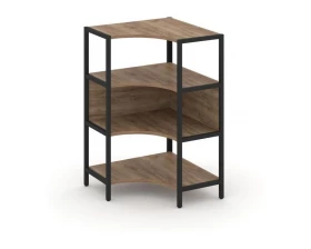 Односекционный угловой стеллаж трехярусный 810х810х1246 Shelf System images